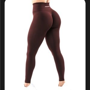 Alphalete amplify leggings rich brown size M